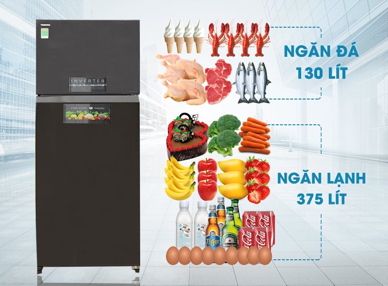 tủ lạnh toshiba 505 lít gr-hg55vdz xk