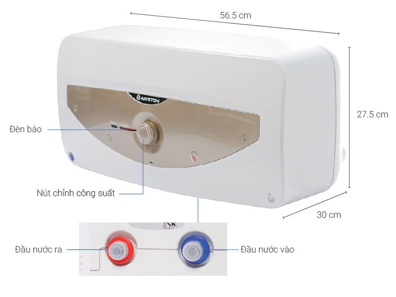 máy nước nóng ariston 15 lít sl 15 mt