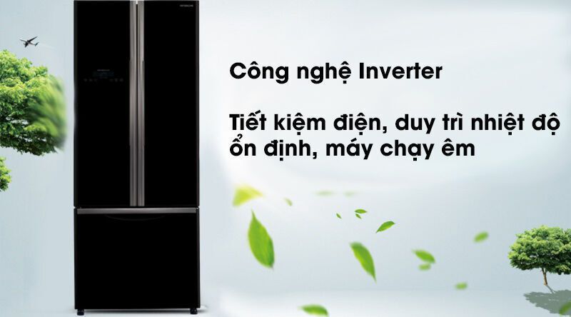 tủ lạnh hitachi inverter 405 lít r-fwb475pgv2 gbk