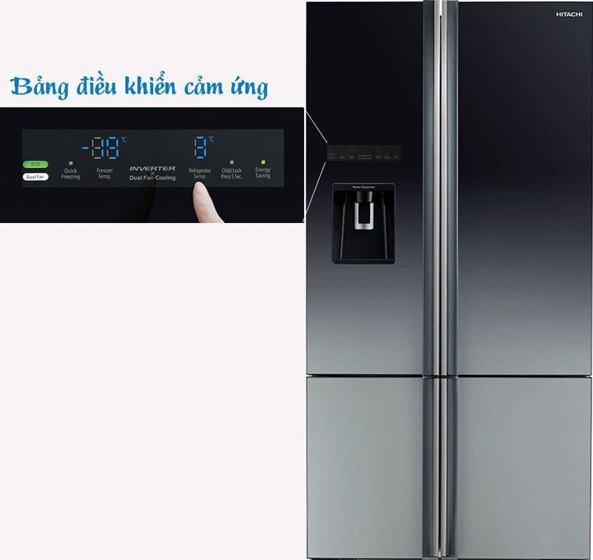 tủ lạnh hitachi r-fwb780pgv6x (xgr) 647 lít