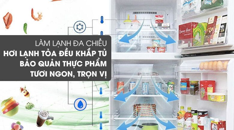 tủ lạnh mitsubishi electric inverter 414 lít mr-v50eh-brw