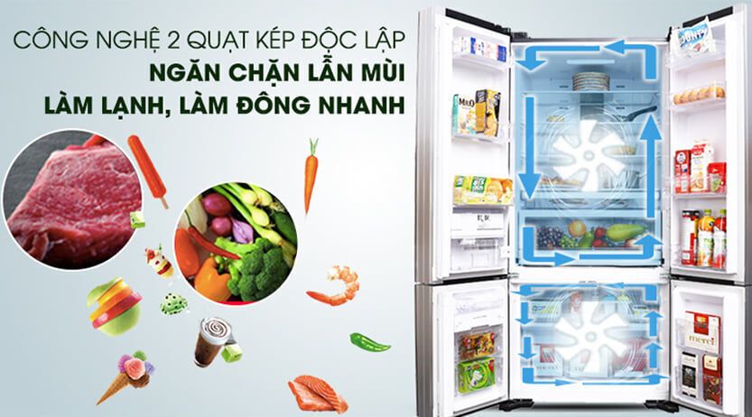tủ lạnh hitachi r-fwb780pgv6x (xgr) 647 lít