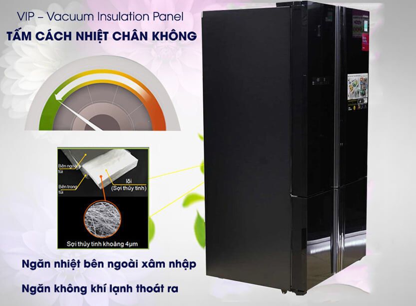tủ lạnh hitachi r-fwb780pgv6x (xgr) 647 lít