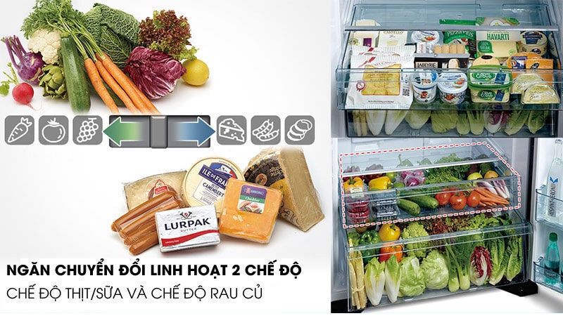 tủ lạnh hitachi inverter 540 lít r-fw690pgv7 gbw