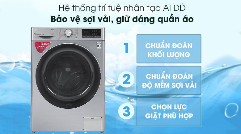 máy giặt lg inverter 8.5 kg fv1408s4v