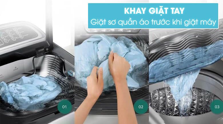 máy giặt samsung 9 kg wa90j5710sg/sv