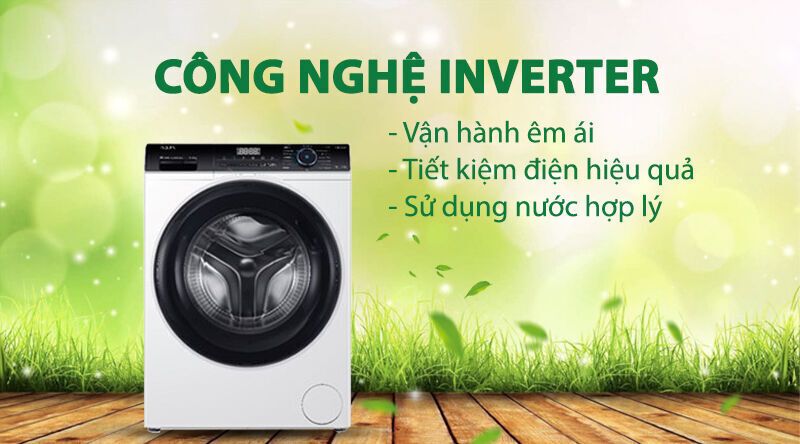 máy giặt aqua inverter 8 kg aqd-a800f w