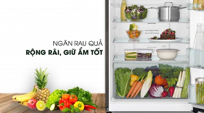 tủ lạnh hitachi inverter 406 lít r-fg510pgv8 gbw