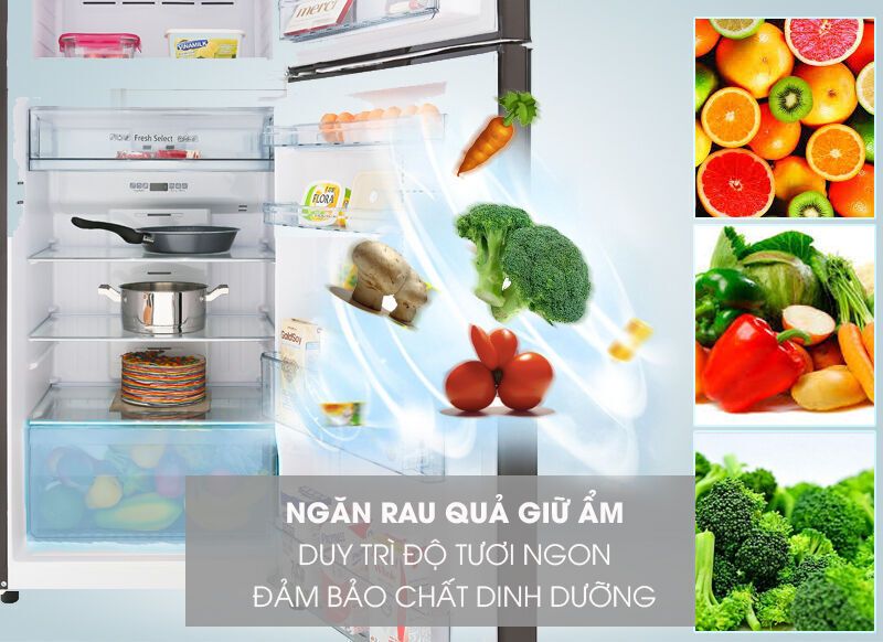 tủ lạnh hitachi inverter 366 lít r-fg480pgv8 gbw