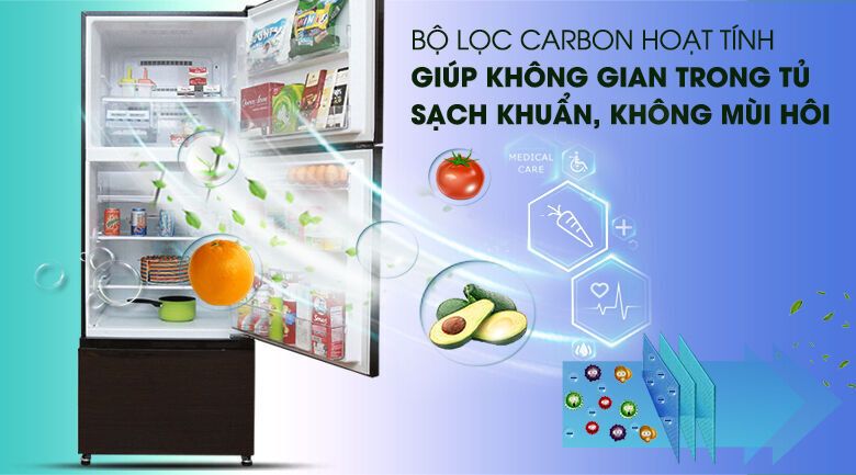 tủ lạnh mitsubishi electric inverter 414 lít mr-v50eh-brw
