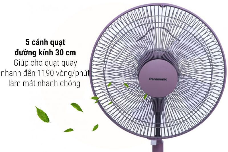 quạt lửng panasonic f-308nhp có điều khiển từ xa