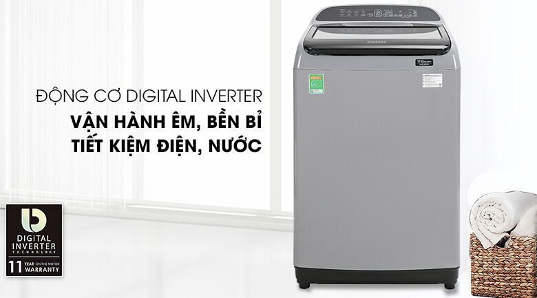 máy giặt samsung inverter 9 kg wa90t5260by/sv