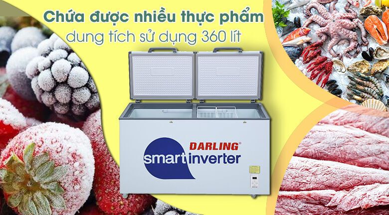 tủ đông darling inverter 360 lít dmf-4799 asi