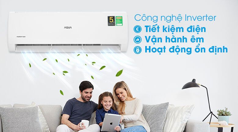 máy lạnh aqua inverter 2 hp aqa-kcrv18tk