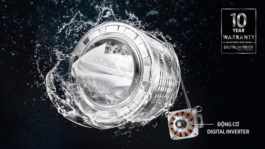 máy giặt samsung inverter 9 kg ww90t3040ww/sv