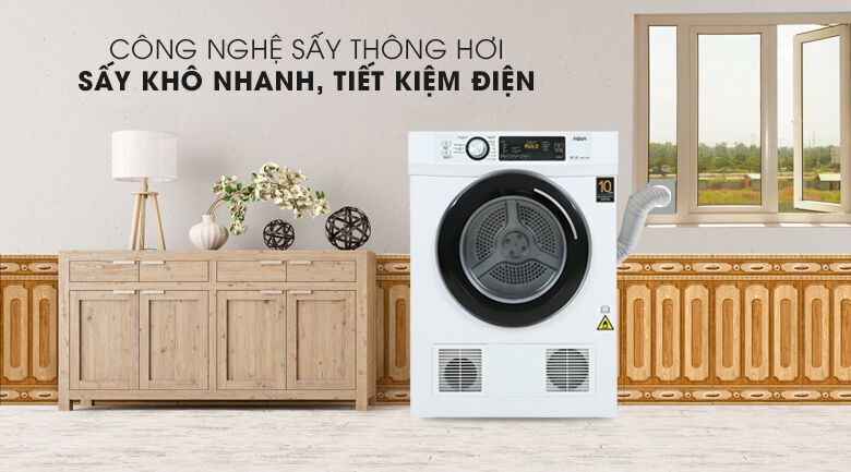 máy sấy aqua 7 kg aqh-v700fw
