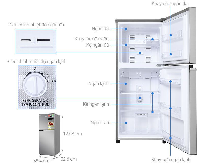 tủ lạnh panasonic inverter 170 lít nr-ba190ppvn