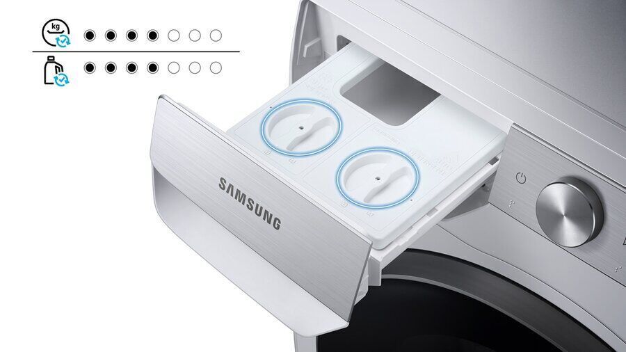 máy giặt thông minh samsung inverter 9kg ww90tp54dsb/sv
