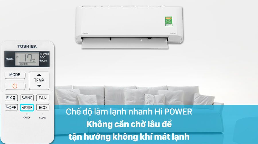 máy lạnh toshiba inverter 1.5 hp ras-h13l3kcvg-v
