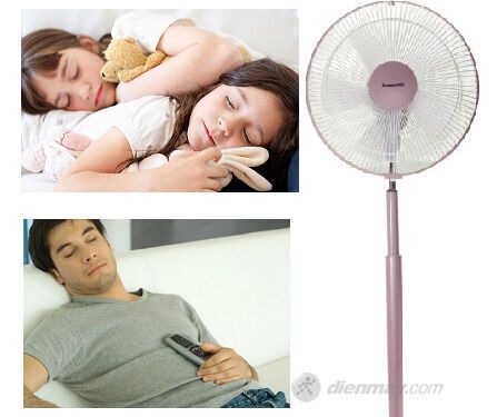 quạt cây panasonic f-308nhb (xanh)