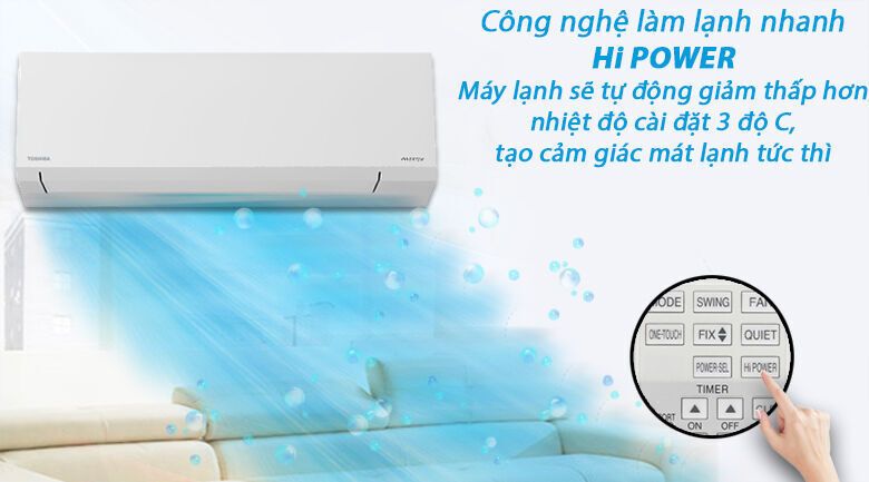 máy lạnh toshiba inverter 1 hp ras-h10e2kcvg-v