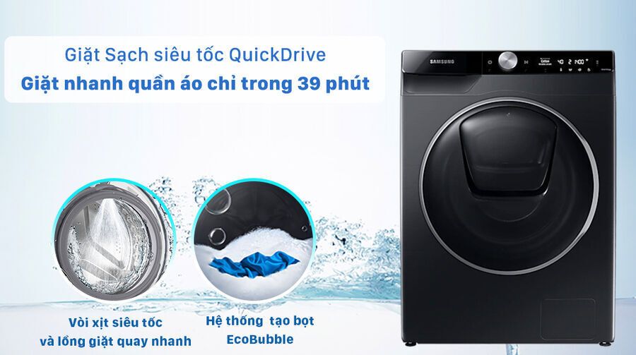 máy giặt samsung inverter 10 kg ww10tp54dsb/sv