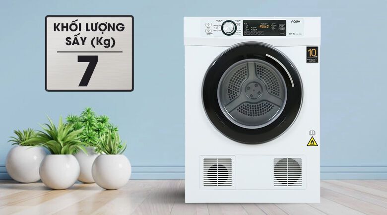 máy sấy aqua 7 kg aqh-v700fw