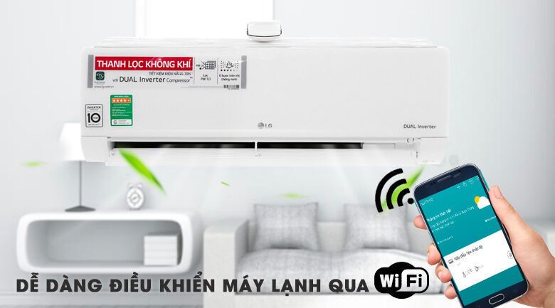 máy lạnh lg wifi inverter 1 hp v10apf