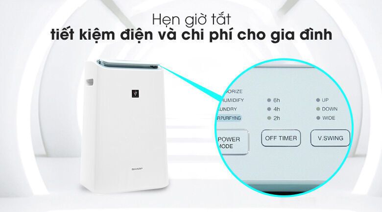 máy lọc không khí sharp dw-e16fa-w