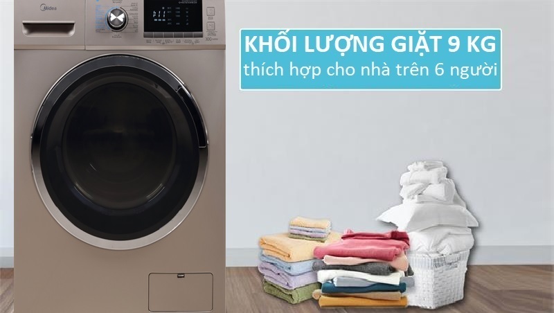 máy giặt midea 9 kg mfc90-1401