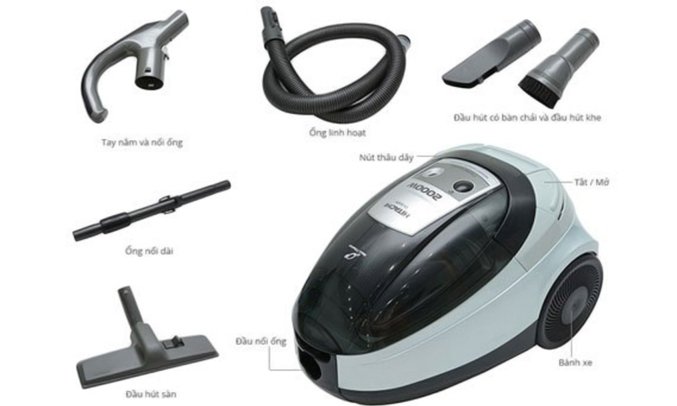 máy hút bụi hitachi cv-su20v 2000 w