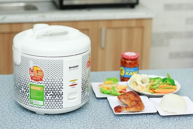 nồi cơm điện sharp 1.8 lít ks-181tjv