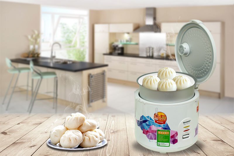 nồi cơm điện sharp 1.8 lít ks-18tjv gr