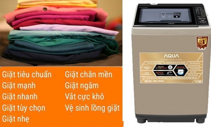máy giặt aqua 11.5 kg aqw-uw115at