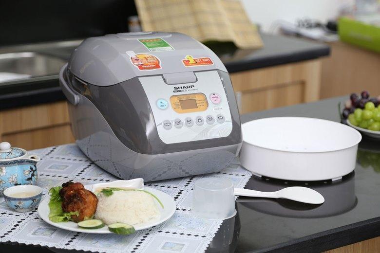 nồi cơm điện tử sharp ks-com19v-g 1.8 lít
