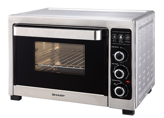 lò nướng kép sharp 38lít eo-a383rcsv-st