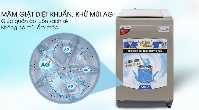máy giặt aqua 8 kg aqw-u800bt