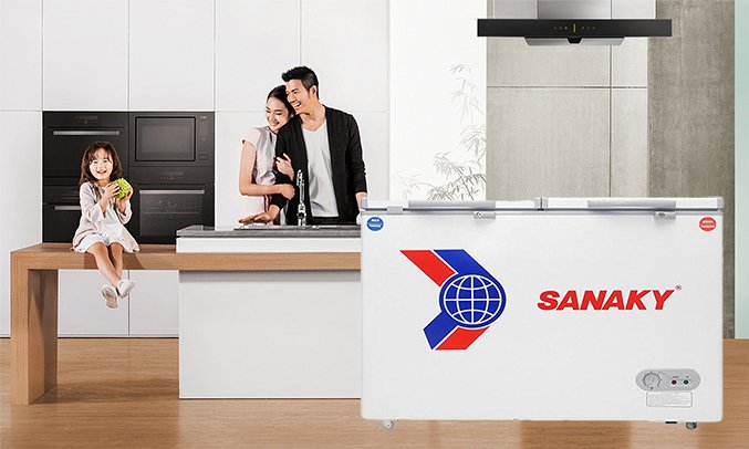 tủ đông sanaky vh 365a2 260 lít 1 ngăn đông