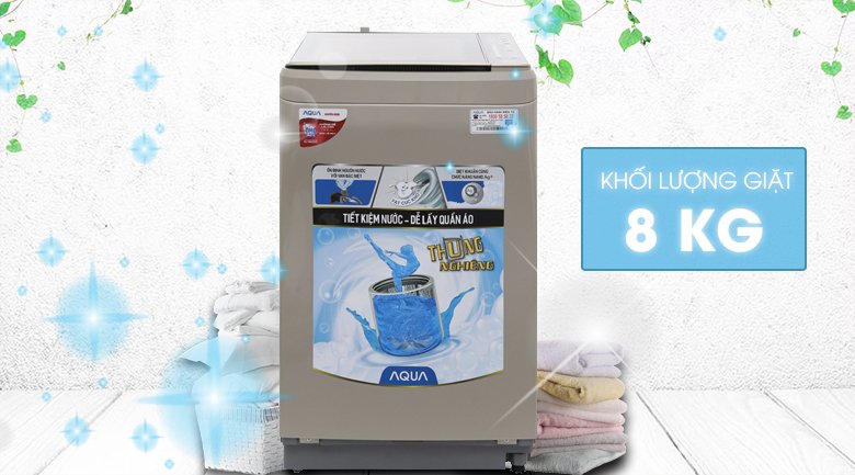 máy giặt aqua 8 kg aqw-f800bt