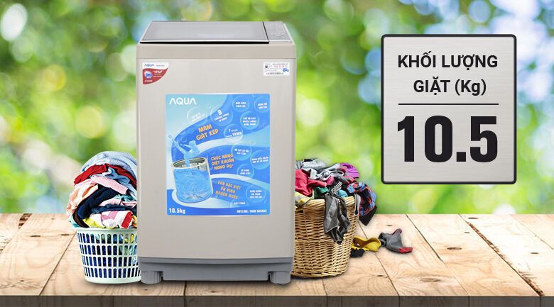 máy giặt aqua 10.5 kg aqw-fw105at n