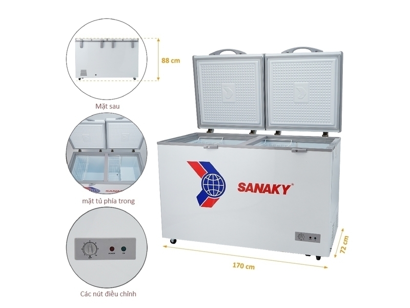 tủ đông sanaky 1 ngăn vh-668hy2