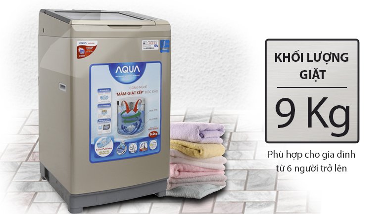 máy giặt aqua inverter 9 kg aqw-dw90at