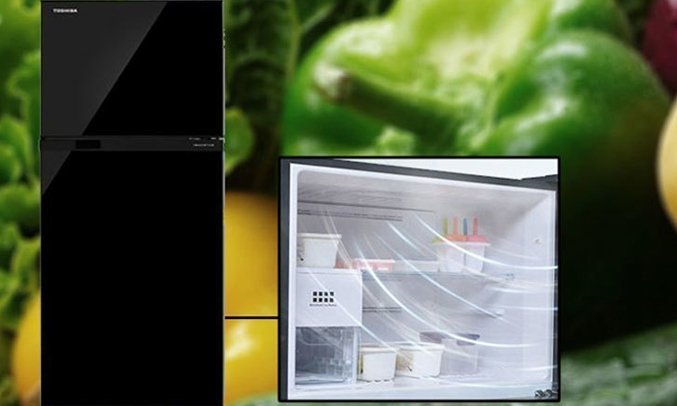 tủ lạnh toshiba inverter 226 lít gr-m28vubz(uk) đen