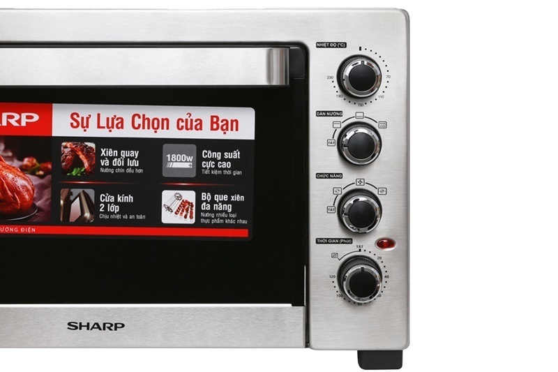 lò nướng kép sharp 38lít eo-a384rcsv-st