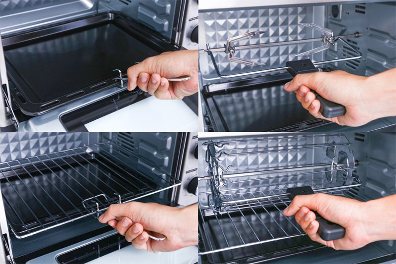 lò nướng kép sharp 32lít eo-a323rcsv-st