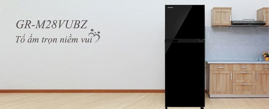 tủ lạnh toshiba inverter 226 lít gr-m28vubz(uk) đen