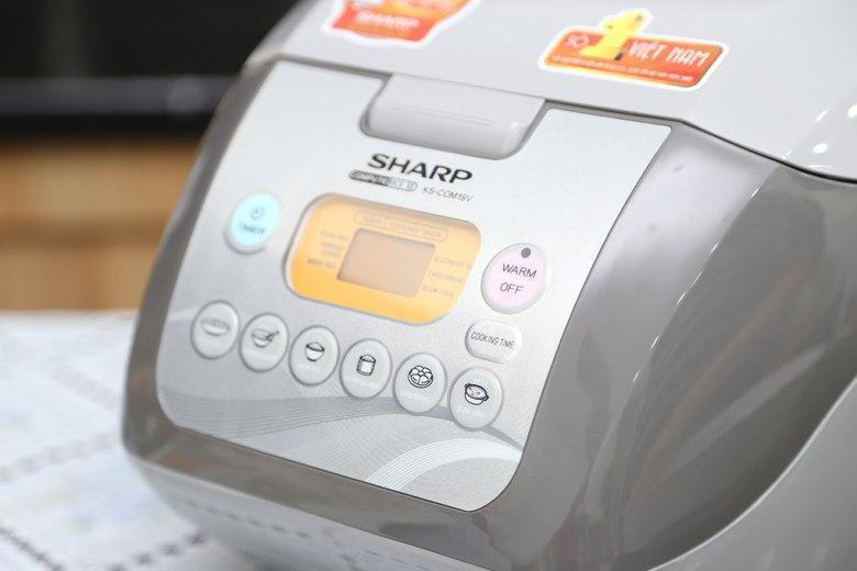 nồi cơm điện tử sharp ks-com19v-g 1.8 lít