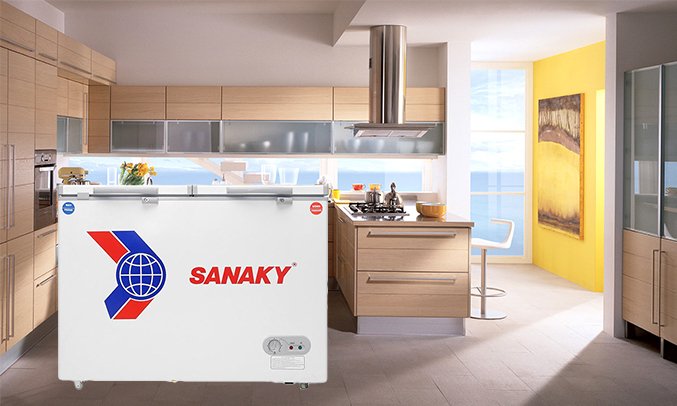 tủ đông sanaky vh 285w2 (235 lít 2 ngăn)