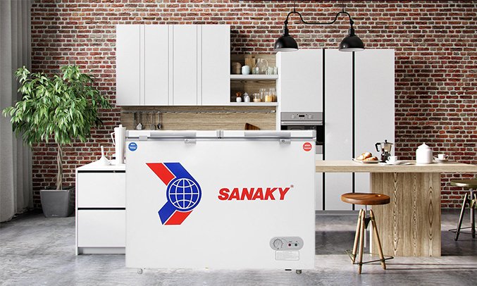 tủ đông sanaky vh 285w2 (235 lít 2 ngăn)