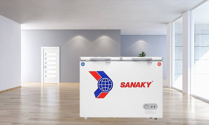tủ đông sanaky vh 285w2 (235 lít 2 ngăn)
